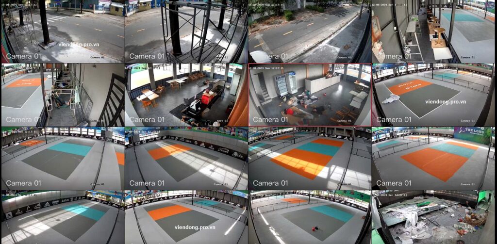 Hình ảnh Demo thực tế trọn bộ camera Hikvision